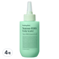 힐링버드 티트리 피디알엔 탈모증상완화 기능성 두피 스케일러, 250g, 4개