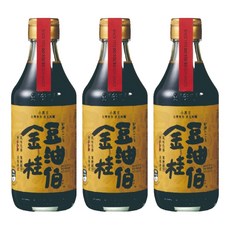 豆油伯 金桂釀造醬油 (300ml/瓶) - 台灣小黑豆釀造 無添加 玻璃瓶裝, 3瓶