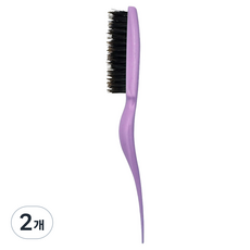 MAY&JUNE comb TINABEAUTY 青春逆齡順髮梳 整理碎髮 純豬鬃毛, 淺紫色, 2個