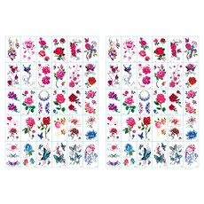 月集 紋身貼紙 30款套組, E, 2套