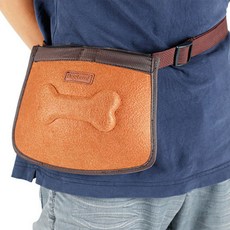 DrMini 고양이 & 강아지 훈련 패키지 파우치 21 x 17 cm, 브라운, 1개