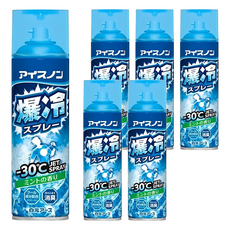 Hakugen Earth 白元 Ice non 爆冷衣物涼感噴霧 JET Spray 薄荷香 淨化汗臭 消臭, 330ml, 6瓶