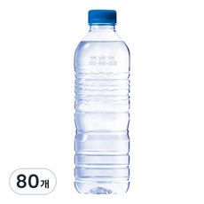 웅진 깊을수록 무라벨, 80개, 500ml