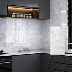 온아름 타일 시트지 붙이는 타일 스티커 주방 욕실 대리석 리폼 벽지 10P, 안개구름