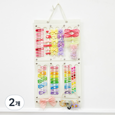 comet 簡潔髮夾收納架, 2個, 白色