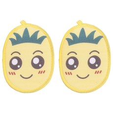 스카위즈 2 in 1 柔軟沐浴刷, 2個, 1入, 黃色