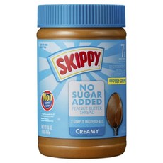 SKIPPY 吉比 香濃無加糖花生醬, 454g, 1罐