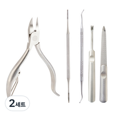 Geobiz 指甲護理 手足指甲管理5件組, 2套, 單一顏色