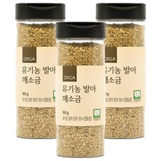 올가홀푸드 발아 깨소금 인도산, 90g, 3개