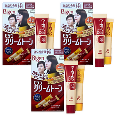 비겐크림톤 염색제 40g, 4G 자연밤색, 3개