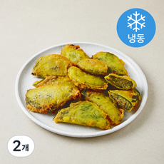 지엔씨푸드 빠삭 깻잎튀김 (냉동), 1kg, 2개