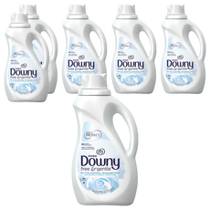 다우니 미국산 울트라 섬유유연제 프리 & 젠틀 본품, 1.53L, 6개