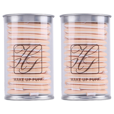 닐로 쿠션 원형 에어퍼프 12p + 원형케이스 세트, 스킨, 2세트