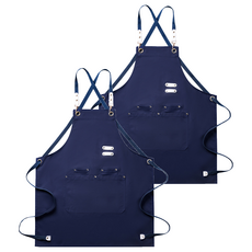 DTree 戶外烤肉圍裙, 02 藍色, 2個
