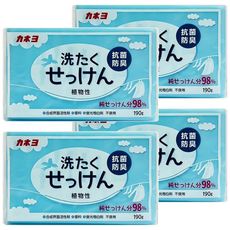kaneyo 除臭抗菌洗衣皂, 190g, 4個