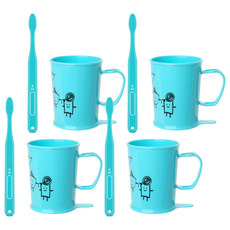 WEDENT 威登 兒童漱口杯A套組 天空藍 3~5歲, 4套