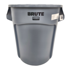 Rubbermaid 樂柏美 BRUTE 儲物桶 灰色 耐用垃圾桶 大容量收納桶, 20gal(76L)