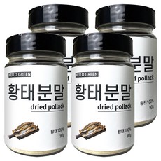 헬로우그린 황태 가루 통, 90g, 4개