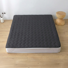 Daily happiness Daily Breeze 絎縫床墊墊, 炭灰色