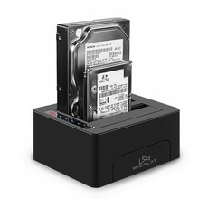 위즈플랫 USB 3.0 2Bay 하드도킹스테이션, WIZ-3082, 1개