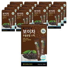 골든허브 20배 농축 보이차 추출분말 스틱, 1g, 100개입, 15개