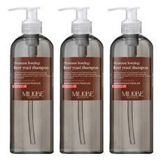 밀로베 프리미엄 본딩 맥주효모 샴푸 플로럴가든향, 500ml, 3개