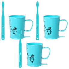 WEDENT 威登 兒童漱口杯A套組 天空藍 3~5歲, 3套