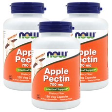 NOW Foods 蘋果果膠植物膠囊, 120顆, 3罐