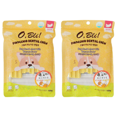 O Bli 噢 比利 軟式潔牙骨 犬用, 可口蜂蜜 + 香甜香蕉, 100g, 2包