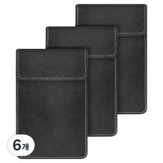 磁吸式帳單夾, 黑色, 6個