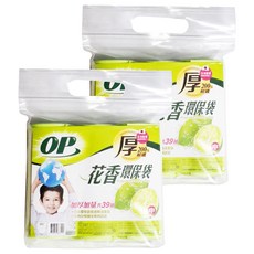 OP 花香環保袋 中 檸檬, 20L, 2袋