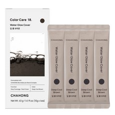 차홍 워터 글로우 커버 염모제, 딥 쿨 브라운, 1개