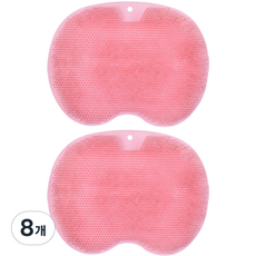 여니팩토리 미끄럼방지 풋브러쉬 패드 핑크, 1개입, 8개, 160g