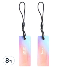 도어락 스마트 카드키, 8개, 블루핑크