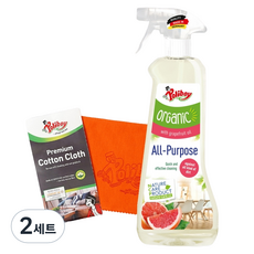 Poliboy 德淨 多用途清潔劑 500ml+棉布組, 2組