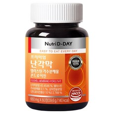 Nutri D-DAY 卵殼膜彈力蛋白水解物軟骨素 60粒, 39.6g, 1個