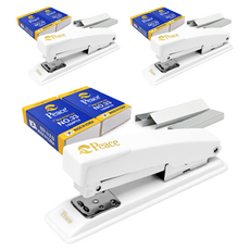 35 件金色訂書機 + 筆芯 33 號 x 2p 套裝, 霧面白, 3個