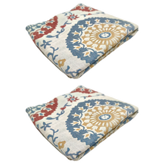 純棉5層紗浴巾 大尺寸(140 x 70cm), 隨月 米色, 2條