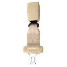 汽車安全帶易扣延長器 米色 適用所有車輛 單手易扣設計 舒適安全, 1個