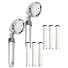 Geulrangaen 淨水蓮蓬頭+替換濾芯 3入組, 混色, 2組