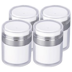 MONACO OLIVE 按壓式真空化妝品乳霜分裝瓶 50ml, 4個, 單一顏色