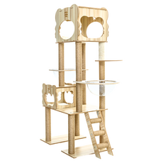 毛孩的秘密生活 觀星閣貓宅 (貓跳台/貓抓板/貓爬架/貓咪別墅) CDT8-Hu2, 一景四室, 1個