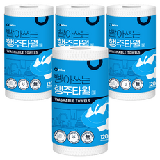 O'price 可水洗抹布毛巾, 120入, 4個