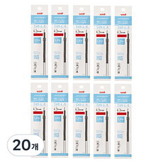 제트스트림 라이트 터치 잉크 리필심 SXR-L-5 0.5mm, 레드, 20개