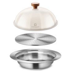 WAGENSTEIGER IH不鏽鋼蒸鍋 + 燜蒸蓋, 單一顏色, 1套, 24cm