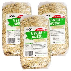 VIOLA 天然綜合水果穀片 富含纖維 5種水果, 1kg, 3包