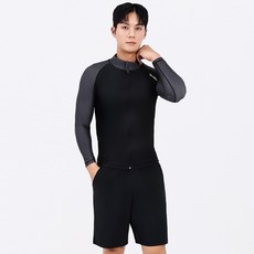 아쿠아티카 남성용 집업 래쉬가드 상하의 세트 AQAMAK-PZ (only one)