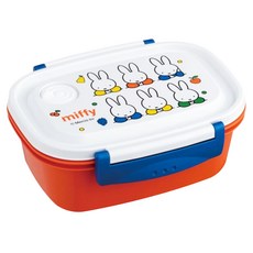 Skater 塑膠輕量便當盒 550ml, MIFFY 白色 + 紅色 + 藍色, 1個