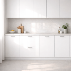 LG하우시스 인테리어필름 비방염 접착식 컬러 가구리폼 단색시트지, ES86화이트, 1220mm x 2.5m x 0.2mm