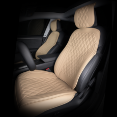 메이튼 차량용 시트커버 일체형 앞좌석 풀세트, 올리브브라운, 1세트